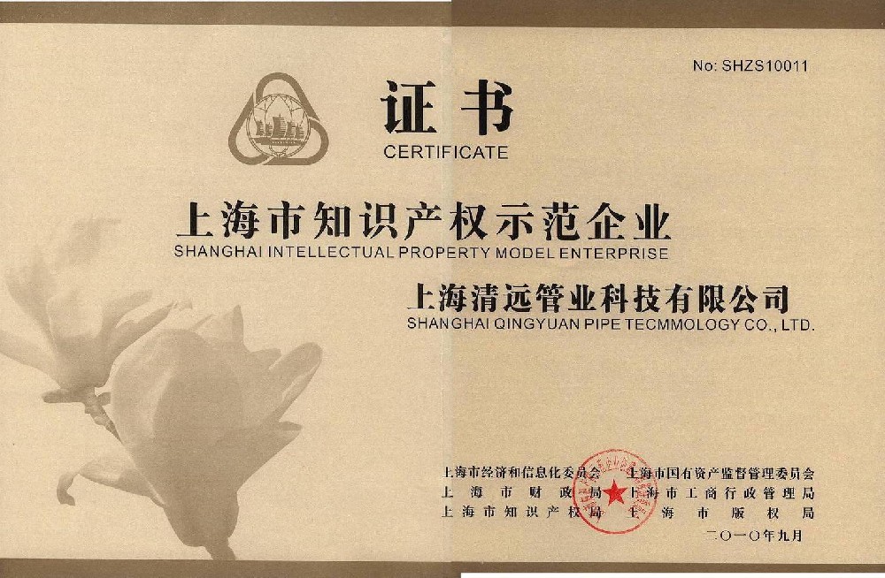 上海市知識(shí)產(chǎn)權(quán)示范企業(yè)